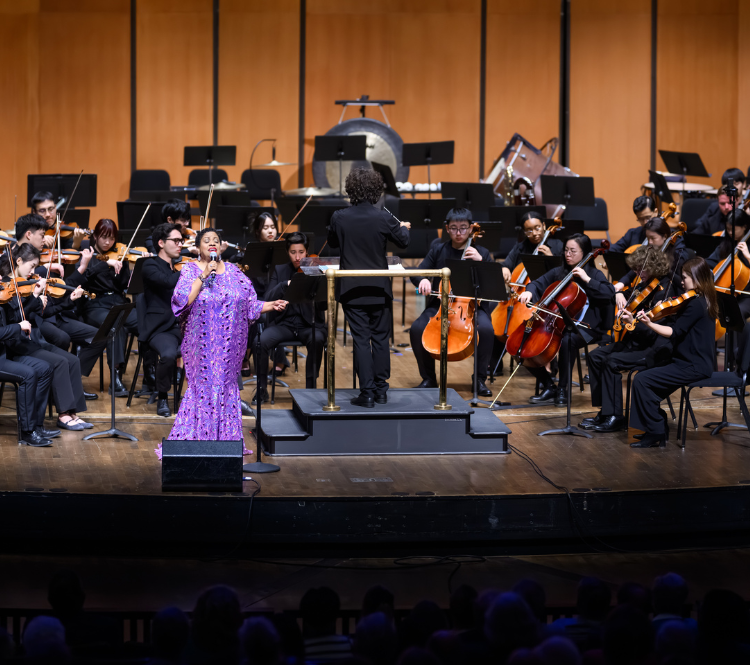 Carmen Bradford with MSU Symphony Orchestra