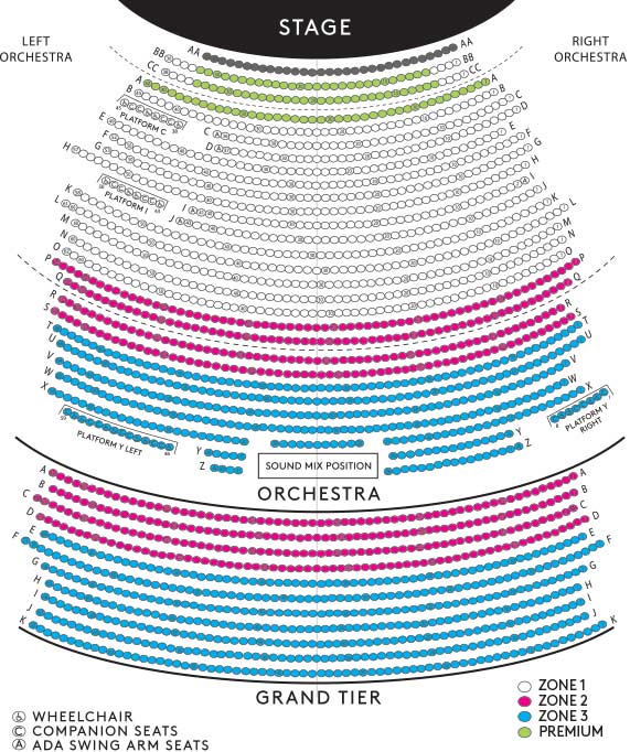 Wharton Center Seating Chart