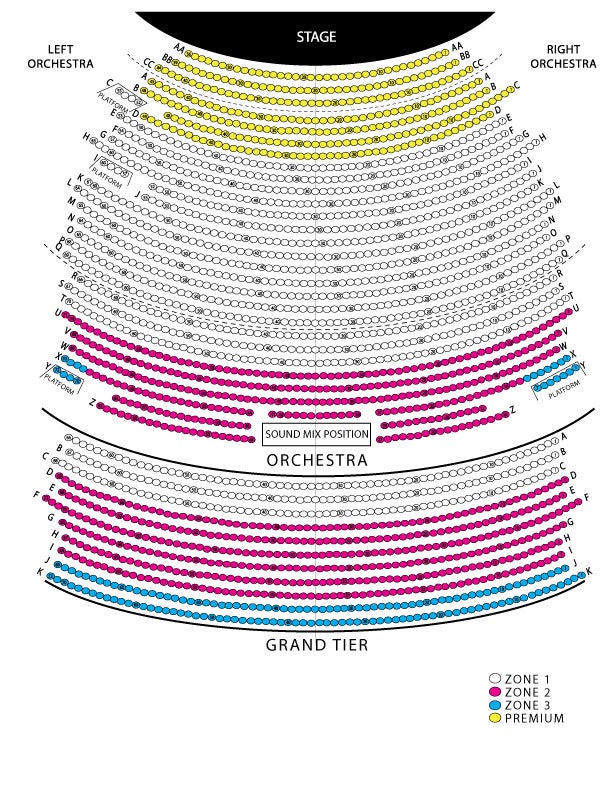 Wharton Center Seating Chart For Hamilton