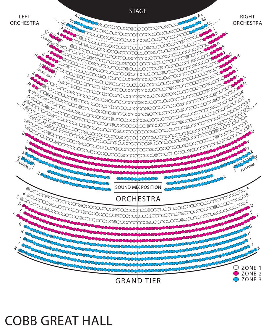 Rock Of Ages Seating Chart