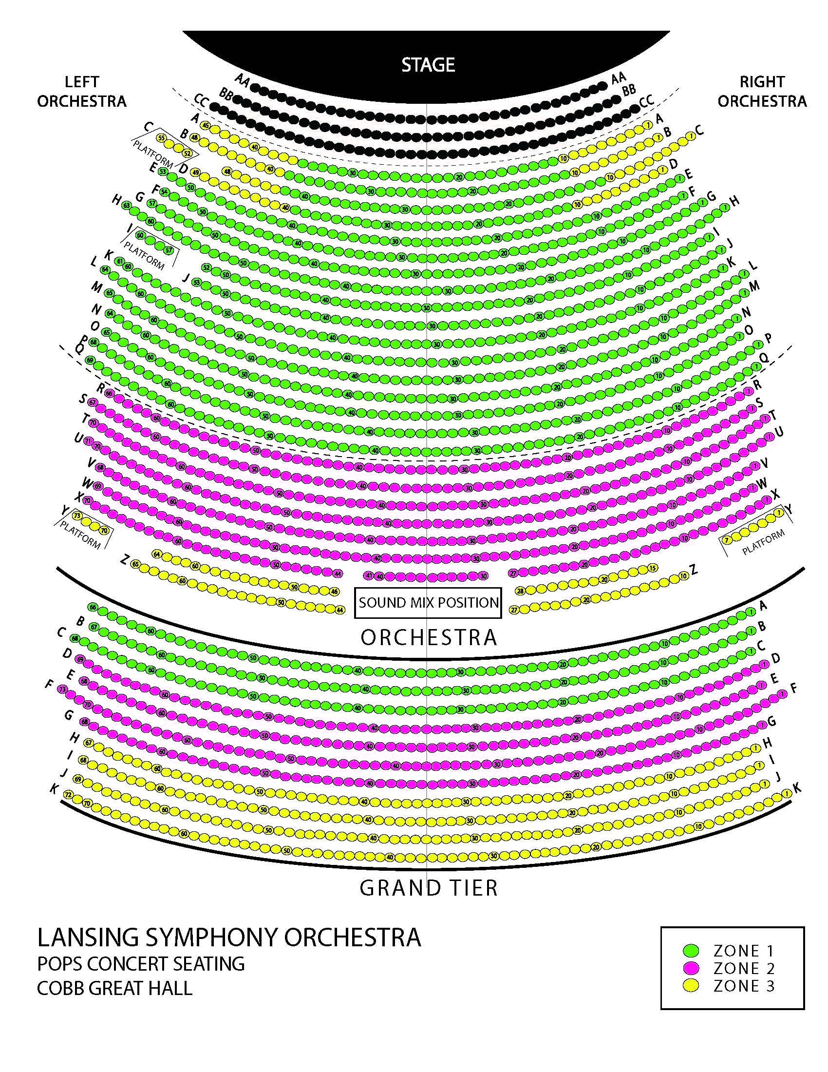 Lansing Center Seating Chart