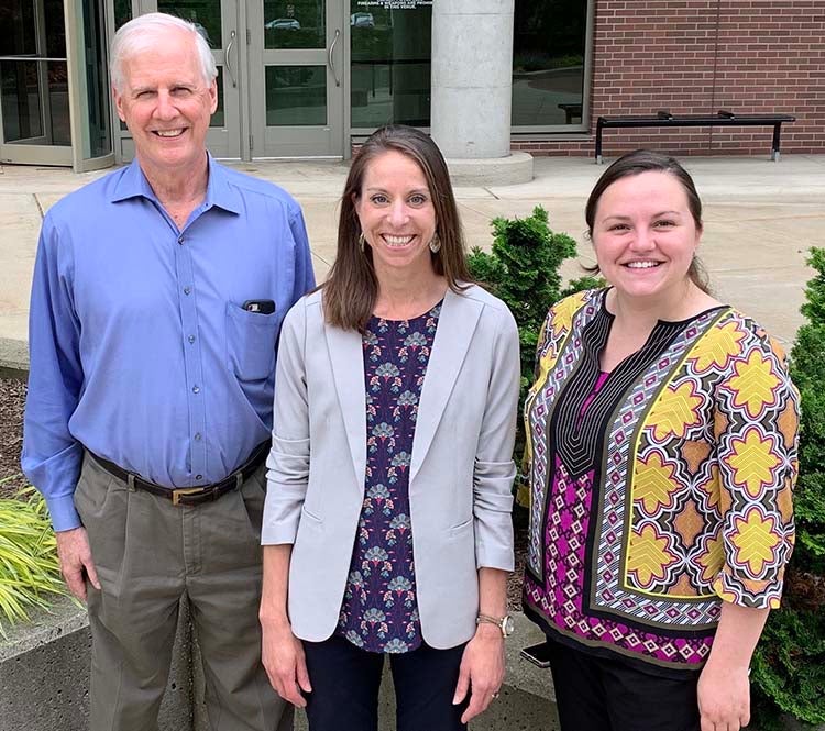 Doug Miller, Kristen Calabrese, and Alyssa Turcsak