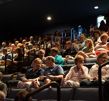 Audience Engagement, Audience in the Pasant Theatre waits for performance to begin